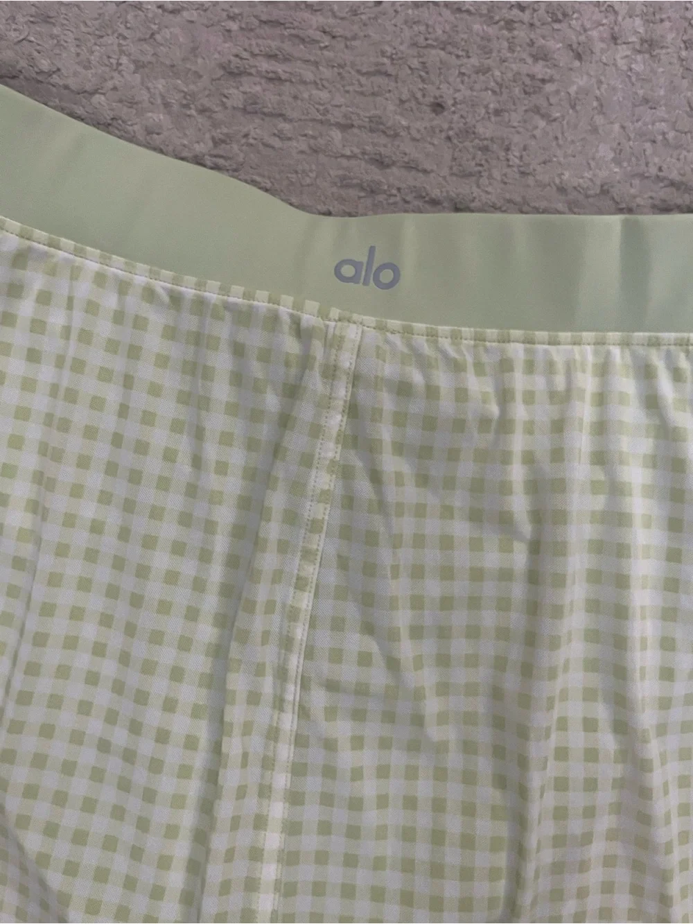 Alo Checkered Gingham Skirt